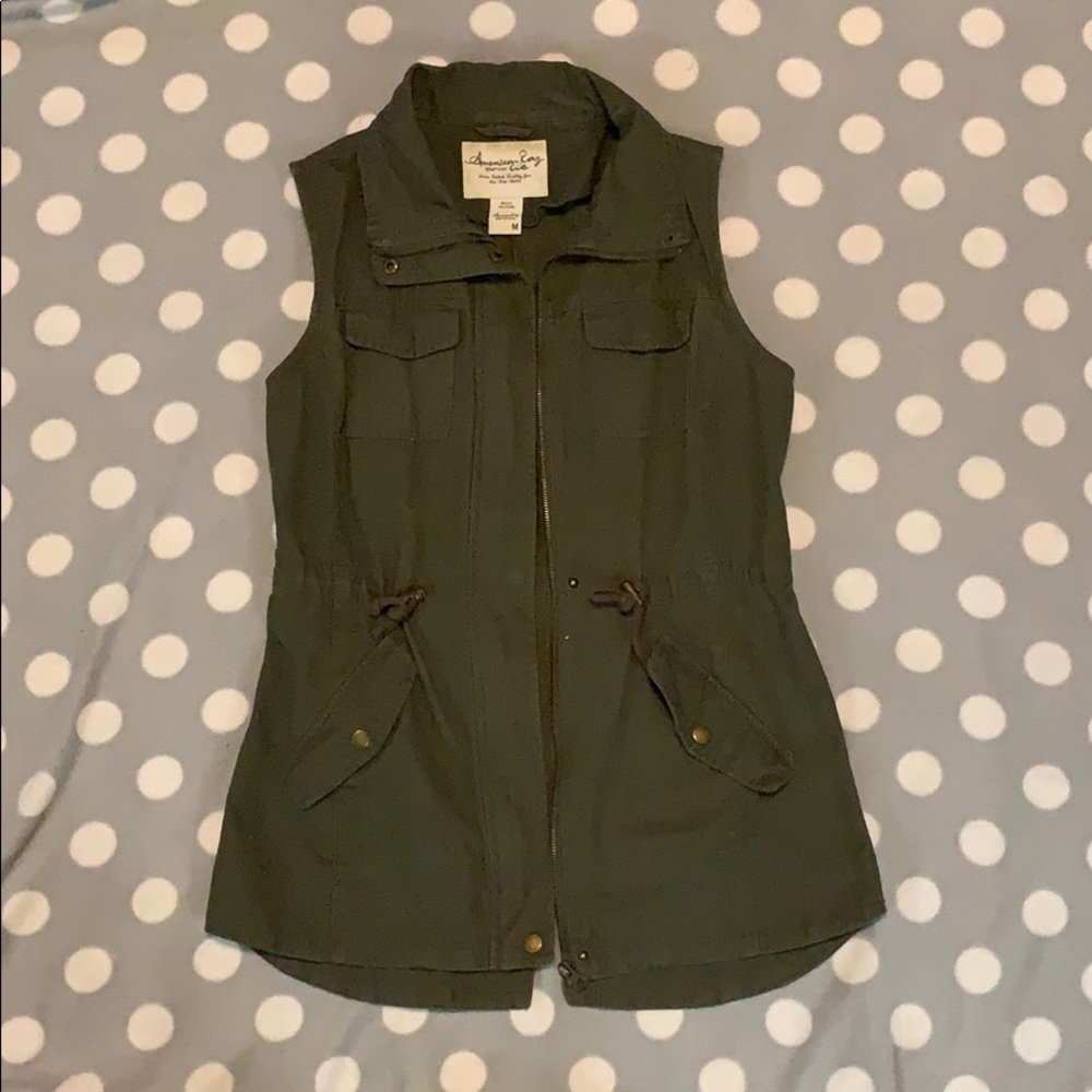 Olive Green Military Vest